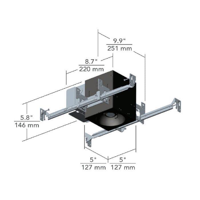 Element EMTH 1x1 17W LED Multiples Trimmed Housing