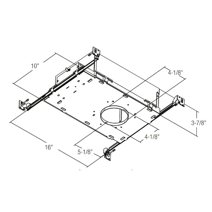 Elite ER3-SHAL-LED 3" Architectural Shallow High Lumen LED Downlight Housing - 900 Lumen, 120-277V