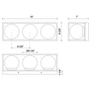 Alora Mood EW519339 Amelia 3-lt 19" Tall Outdoor Wall Sconce