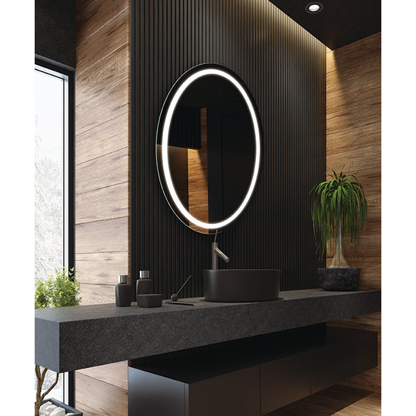 Electric Mirror Eternity 21" x 30" Oval with AVA LED Lighted Mirror