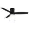 WAC F-073L Atlantis 52" Indoor/Outdoor Flush Ceiling Fan with LED Light Kit