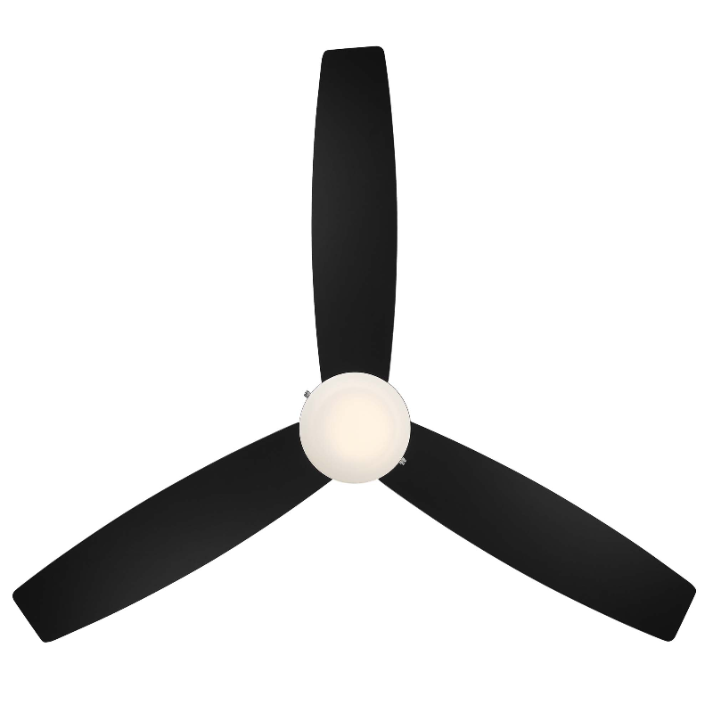 WAC F-073L Atlantis 52" Indoor/Outdoor Flush Ceiling Fan with LED Light Kit
