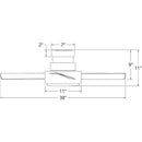 Modern Forms FH-W1802-38L Vox 38" Flush Mount Ceiling Fan with LED Light Kit