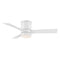 Modern Forms FH-W1803-44L Axis 44" Indoor/Outdoor Flush Mount Ceiling Fan with LED Light Kit