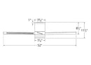 Modern Forms FH-W1803-52L Axis 52" Flush Mount Ceiling Fan with LED Light Kit