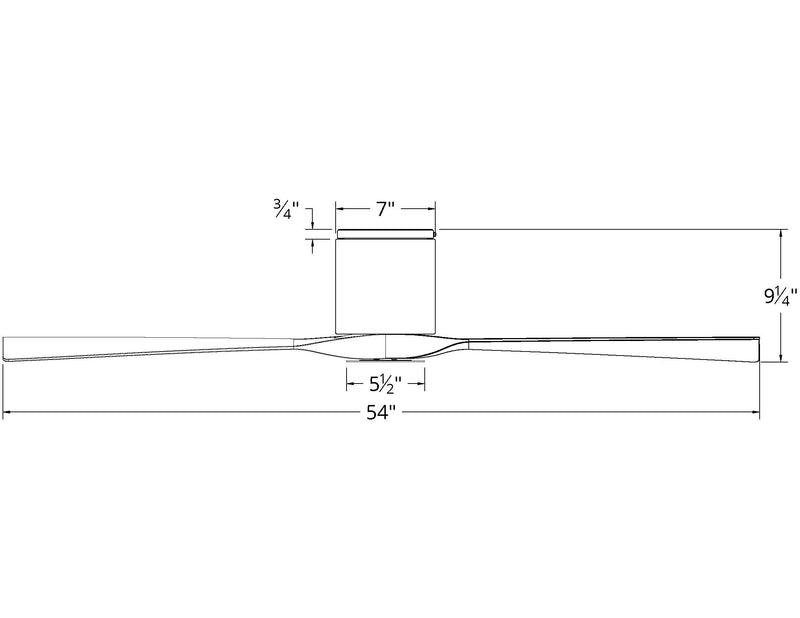 Modern Forms FH-W1811-54 Aviator 54" Flush Mount Ceiling Fan