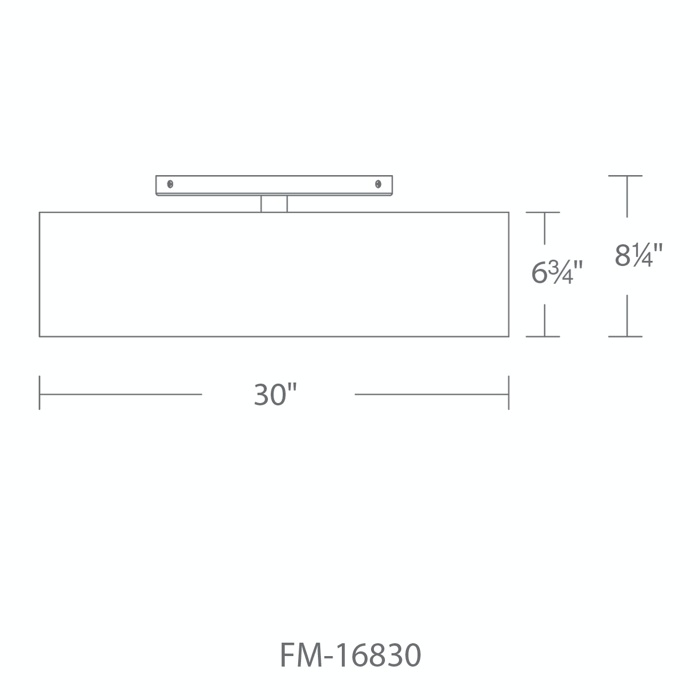 Modern Forms FM-16830 Metropolis 1-lt 30" LED Flush Mount