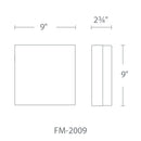 Modern Forms FM-2009-30 Matrix 1-lt 9" LED Flush Mount