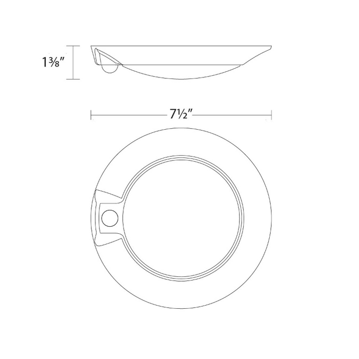 WAC FM-306MS Disc 8" LED Ceiling and Wall Mount