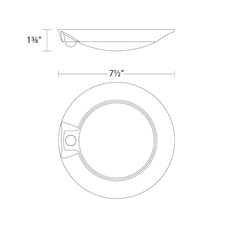 WAC FM-306MS Disc 8" LED Ceiling and Wall Mount
