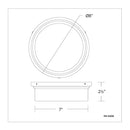 dweLED FM-45008 York 8" LED Flush Mount