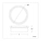 dweLED FM-45008 York 8" LED Flush Mount