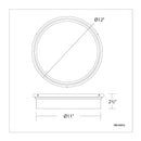 dweLED FM-45012 York 12" LED Flush Mount