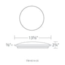 Modern Forms FM-4514-35 Puck 1-lt 14" LED Flush Mount