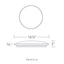 Modern Forms FM-4516-35 Puck 1-lt 16" LED Flush Mount