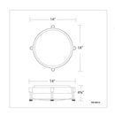 dweLED FM-46014 Wright 14" LED Flush Mount