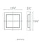 Modern Forms FM-4716 Razor 1-lt 16" LED Flush Mount