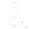 dweLED FM-53116 Hailey 16" LED Flush Mount