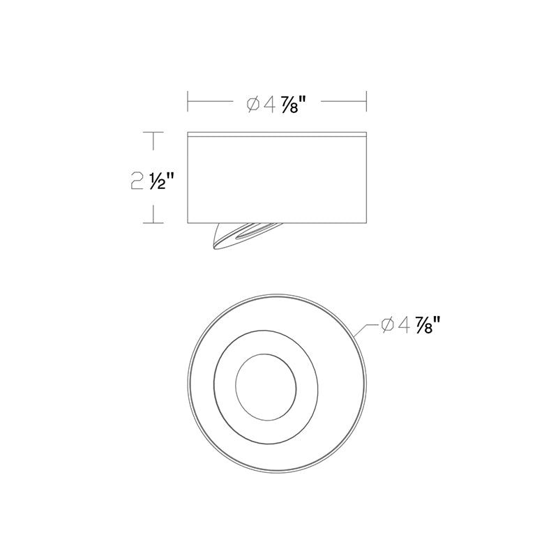 Modern Forms FM-W44205 I Spy 1-lt 5" LED Outdoor Flush Mount