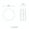 Modern Forms FM-W44809 Pi 1-lt 9" LED Outdoor Flush Mount