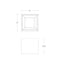 dweLED FM-W47206 Downtown 5" Square LED Outdoor Ceiling Mount