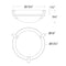 dweLED FM-W93216 Bradbury 16" LED Outdoor Ceiling Mount