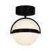 Alora FM301001 Globo 1-lt 7" LED Flush Mount - Matte Black