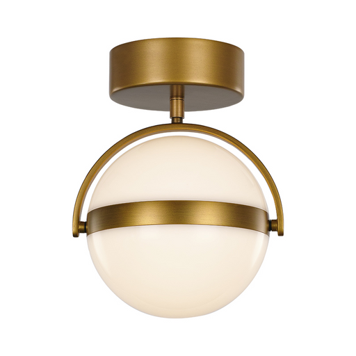 Alora FM301001 Globo 1-lt 7" LED Flush Mount - Satin Gold
