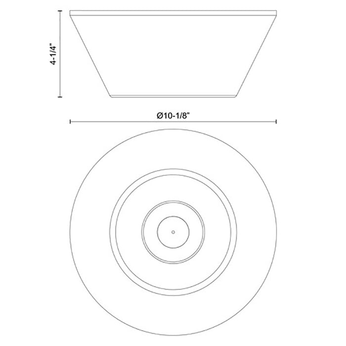 Kuzco FM45710 Holt 1-lt 10" LED Flush Mount