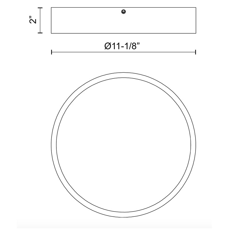 Alora Mood FM554011 Adelaide 1-lt 11" LED Flush Mount