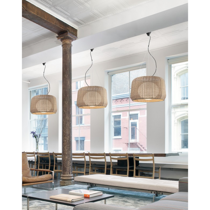 Bover Fora 90 1-lt 35" LED Outdoor Pendant, 0-10V