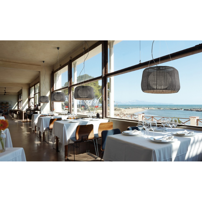 Bover Fora S 1-lt 20" LED Outdoor Pendant, TRIAC Dimming