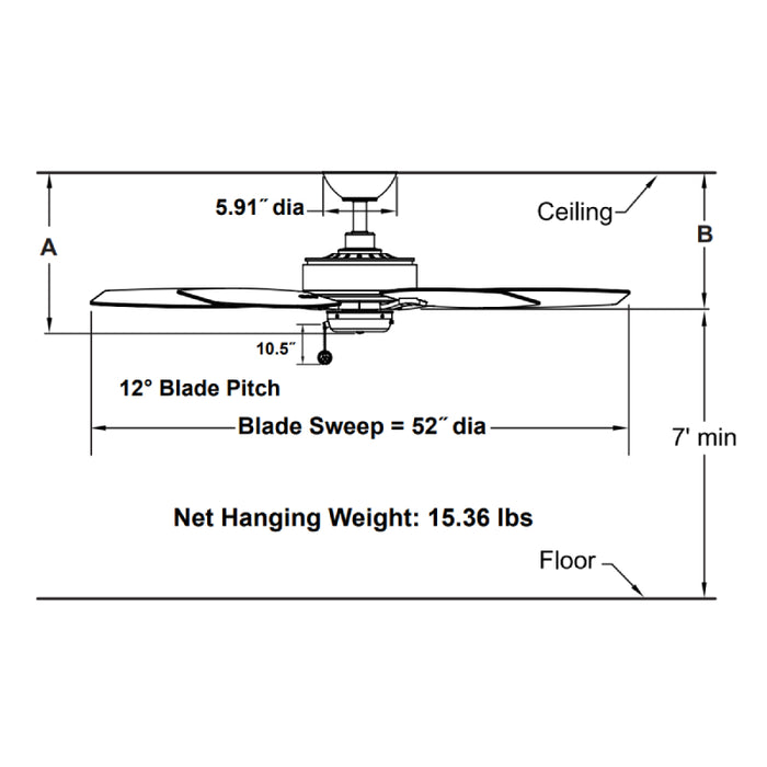 Fanimation FP6284 Aire Deluxe 52" Ceiling Fan