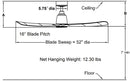 Fanimation FPD8534 Kute 52" Indoor/Outdoor Ceiling Fan