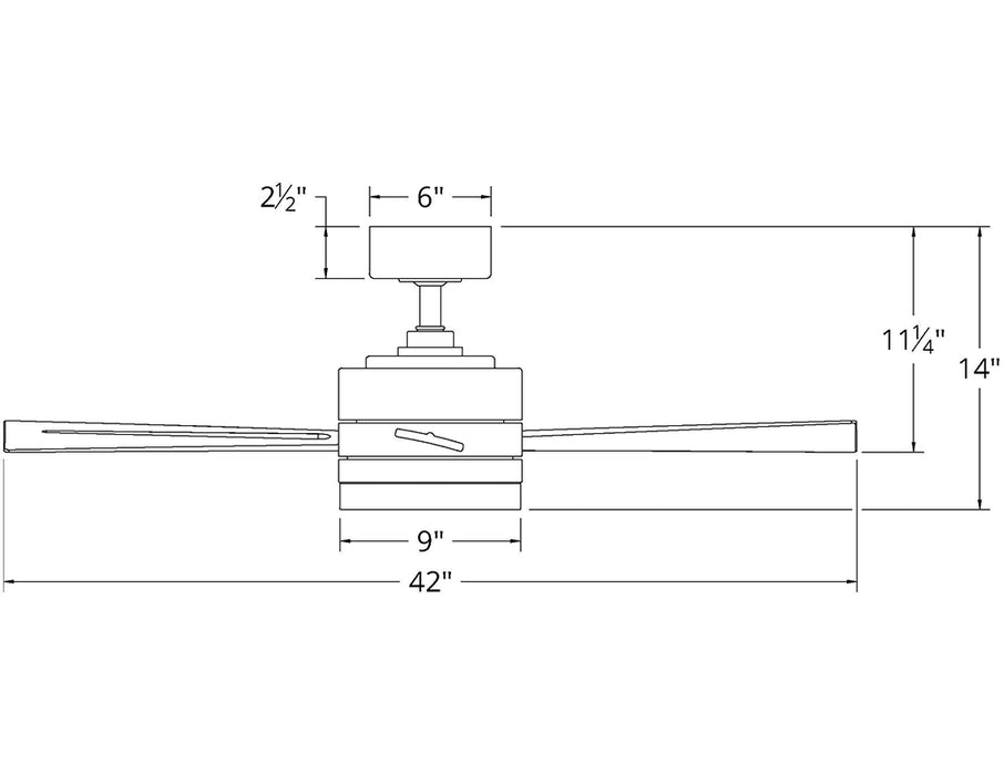 Modern Forms FR-W1801-42L Wynd 42" Ceiling Fan with LED Light Kit
