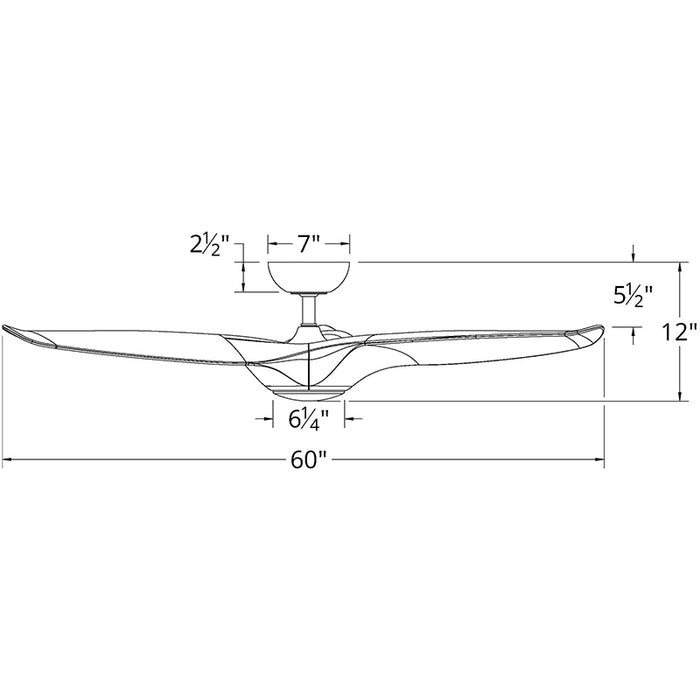 Modern Forms FR-W1813-60L Morpheus III 60" Ceiling Fan with LED Light Kit