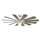 Modern Forms FR-W2201-65L Wyndmill 65" Indoor/Outdoor Ceiling Fan with LED Light Kit, 3500K