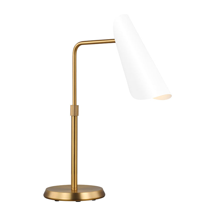 AERIN Tresa 1 Light 5.25 inch Midnight Black and Burnished Brass