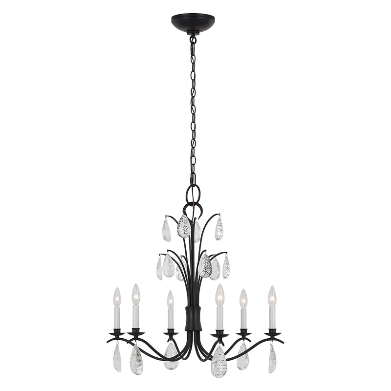 Visual Comfort CC1616 Shannon 6-lt 26" LED Chandelier
