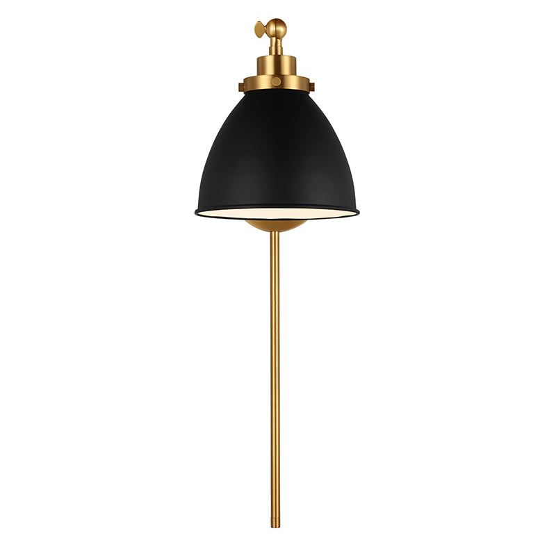 Visual Comfort CW1131 Wellfleet 1-lt 9" Tall Single Arm Dome Task Sconce