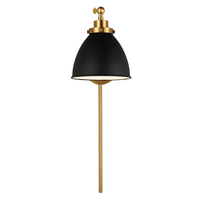 Visual Comfort CW1131 Wellfleet 1-lt 9" Tall Single Arm Dome Task Sconce
