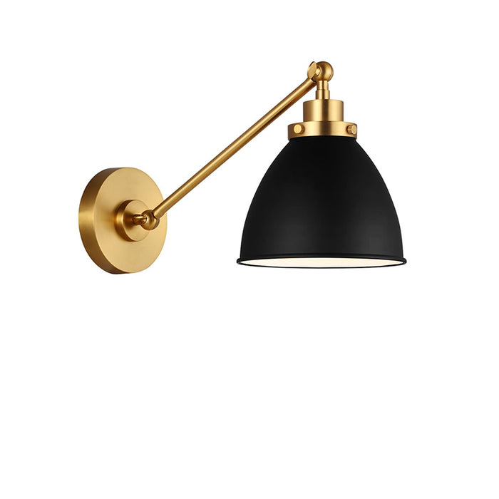 Visual Comfort CW1131 Wellfleet 1-lt 9" Tall Single Arm Dome Task Sconce