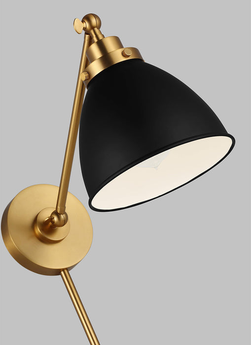 Visual Comfort CW1131 Wellfleet 1-lt 9" Tall Single Arm Dome Task Sconce