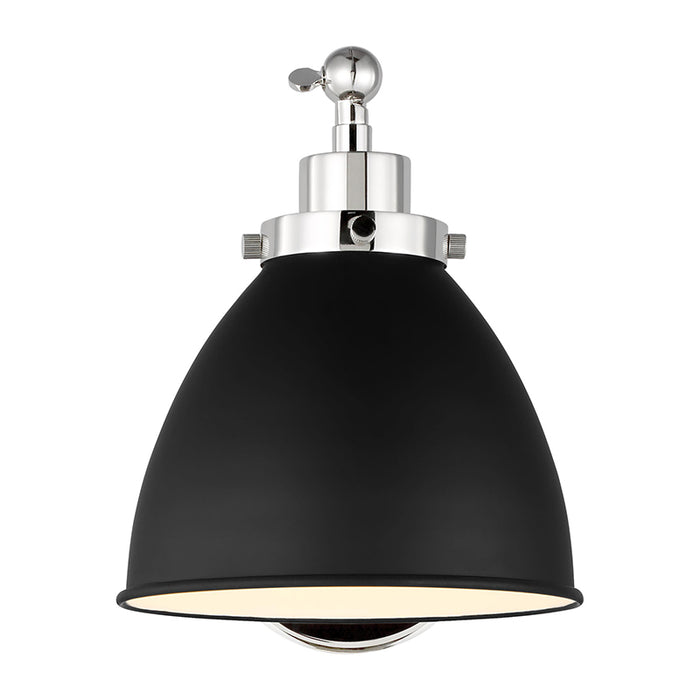 Visual Comfort CW1131 Wellfleet 1-lt 9" Tall Single Arm Dome Task Sconce