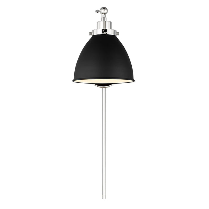 Generation CW1131 Wellfleet 1-lt 9" Tall Single Arm Dome Task Sconce