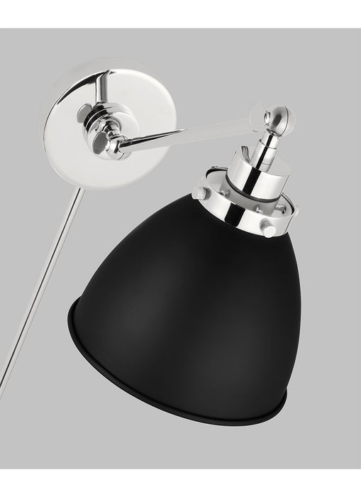Visual Comfort CW1131 Wellfleet 1-lt 9" Tall Single Arm Dome Task Sconce