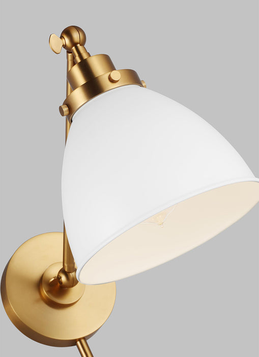 Visual Comfort CW1131 Wellfleet 1-lt 9" Tall Single Arm Dome Task Sconce
