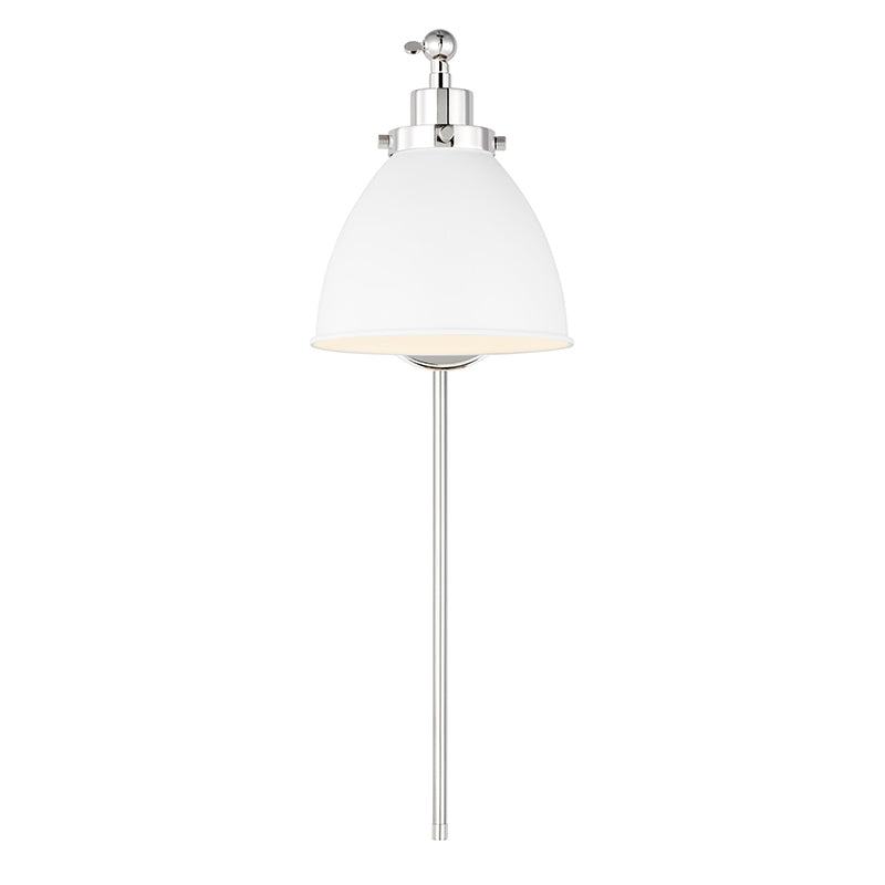 Visual Comfort CW1131 Wellfleet 1-lt 9" Tall Single Arm Dome Task Sconce