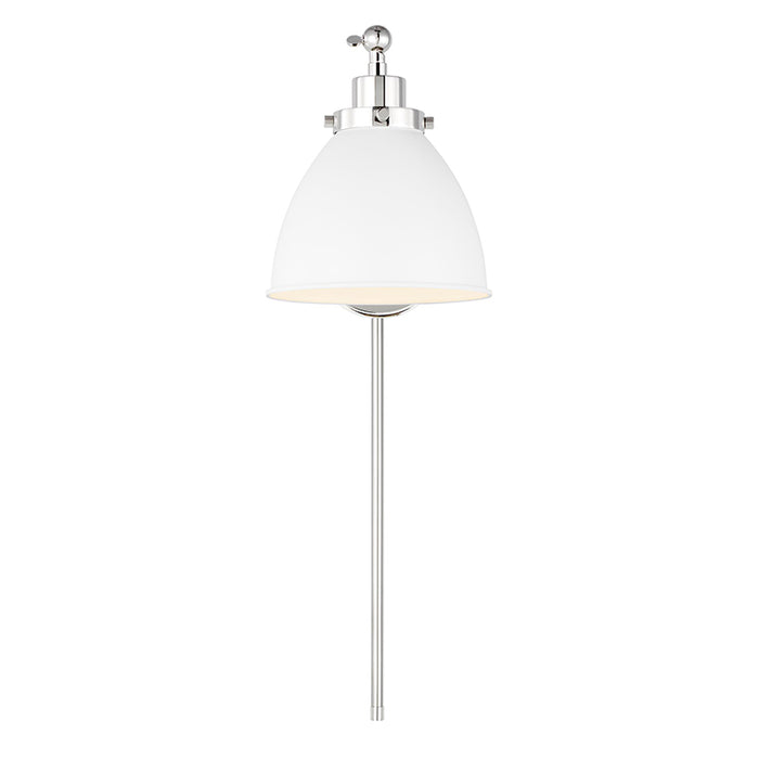 Visual Comfort CW1131 Wellfleet 1-lt 9" Tall Single Arm Dome Task Sconce