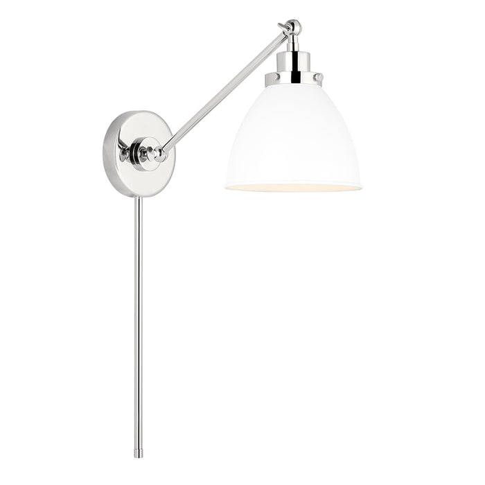 Visual Comfort CW1131 Wellfleet 1-lt 9" Tall Single Arm Dome Task Sconce
